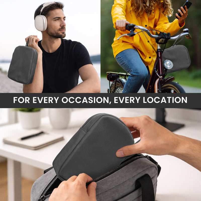 kwmobile Kopfhörer Tasche für Over Ear Headphones kompatibel mit Sony WH-CH520 / WH-CH510 / MDR-ZX110 Case - Kopfhörer Hülle mit Reißverschluss