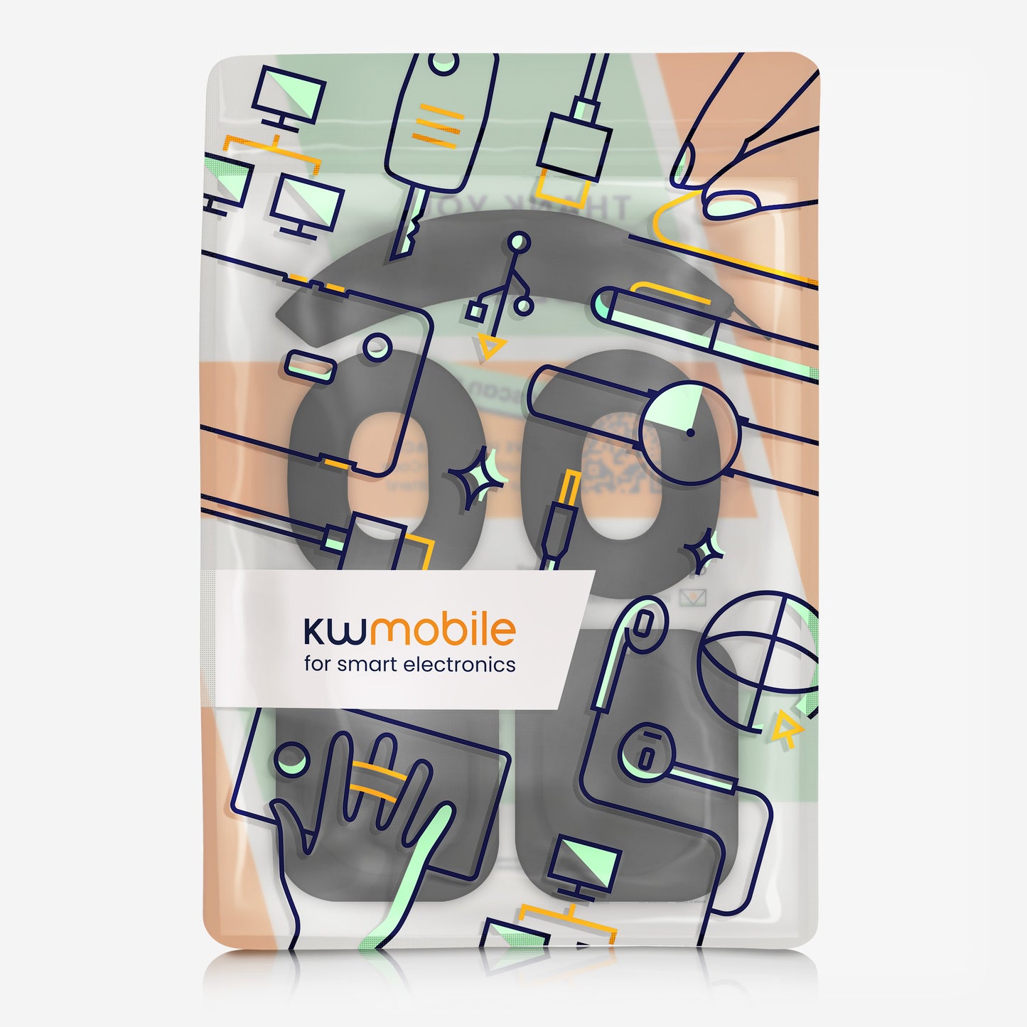 kwmobile 3in1 Kopfhörer Case für Over Ear Headphones kompatibel mit Nothing Headphone (1) Hülle