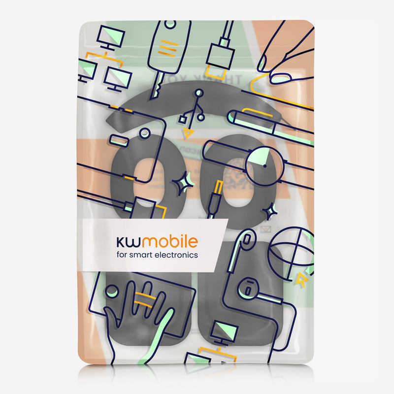 kwmobile 3in1 Kopfhörer Case für Over Ear Headphones kompatibel mit Nothing Headphone (1) Hülle