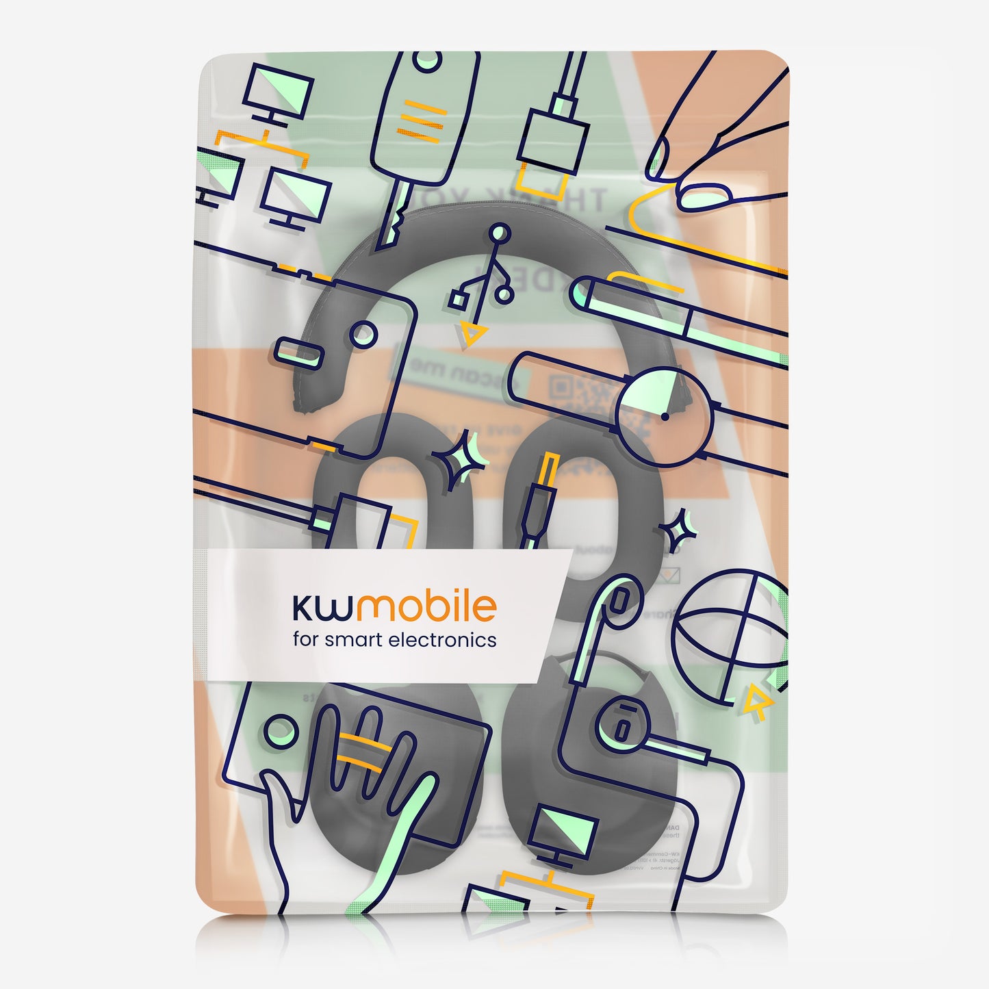 kwmobile Kopfhörer Case für Over Ear Headphones kompatibel mit Sony WH-1000XM5 Hülle