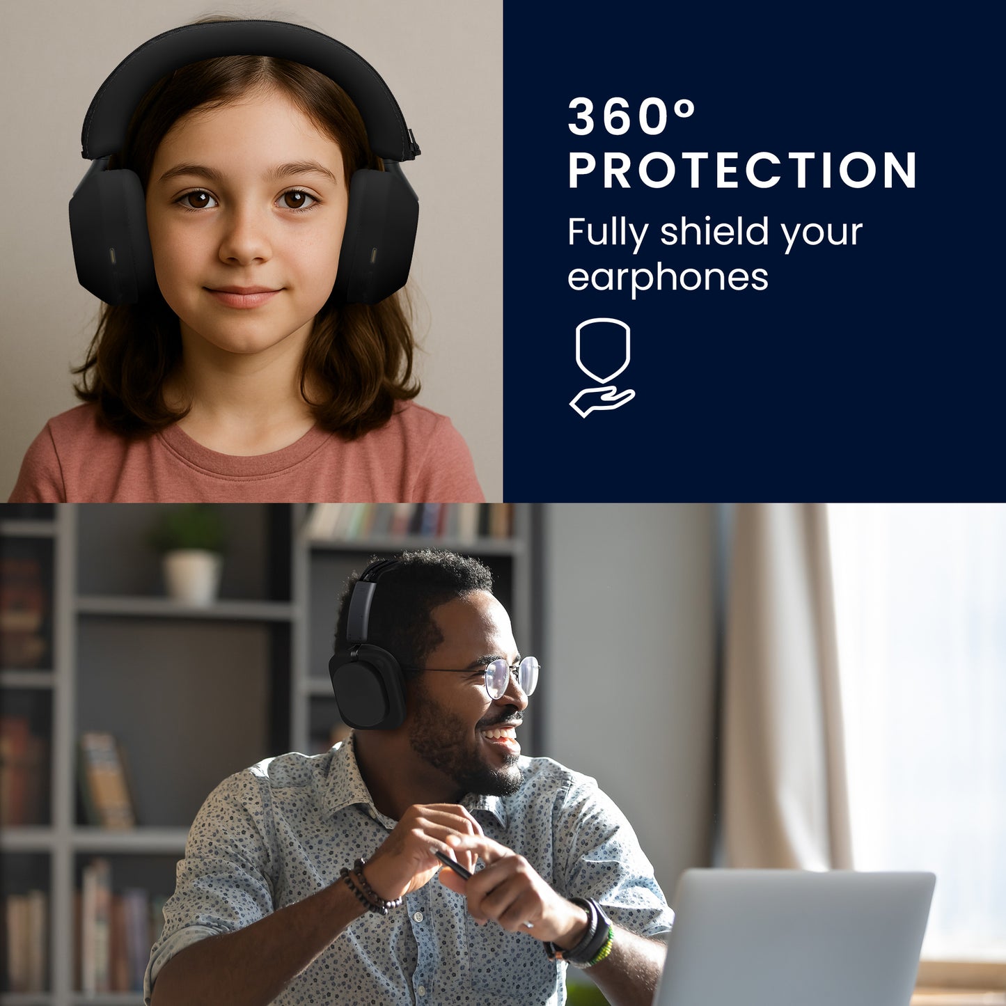 kwmobile Kopfhörer Case für Over Ear Headphones kompatibel mit Sony WH-1000XM5 Hülle