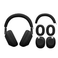 kwmobile 3in1 Kopfhörer Case für Over Ear Headphones kompatibel mit Sony WH-1000XM6 Hülle - 360° Silikon Schutzhülle für Ohrhörer - Schwarz Schwarz  
