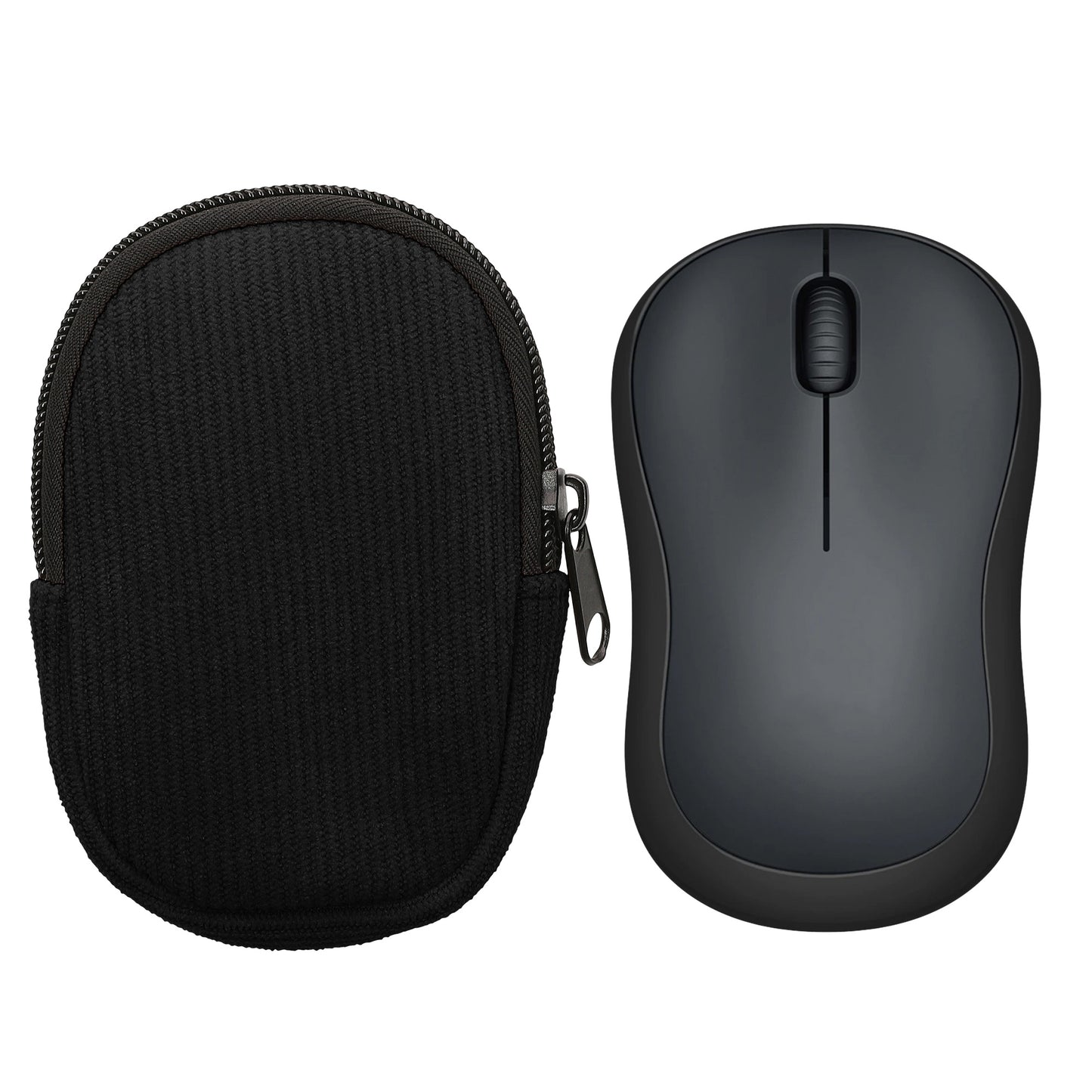 kwmobile Maus Tasche kompatibel mit Logitech M220 SILENT / M235 / M185 Hülle - Case für Bluetooth Maus aus robustem Neopren Stoff