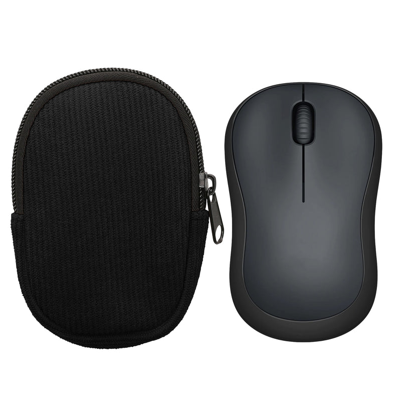 kwmobile Maus Tasche kompatibel mit Logitech M220 SILENT / M235 / M185 Hülle - Case für Bluetooth Maus aus robustem Neopren Stoff