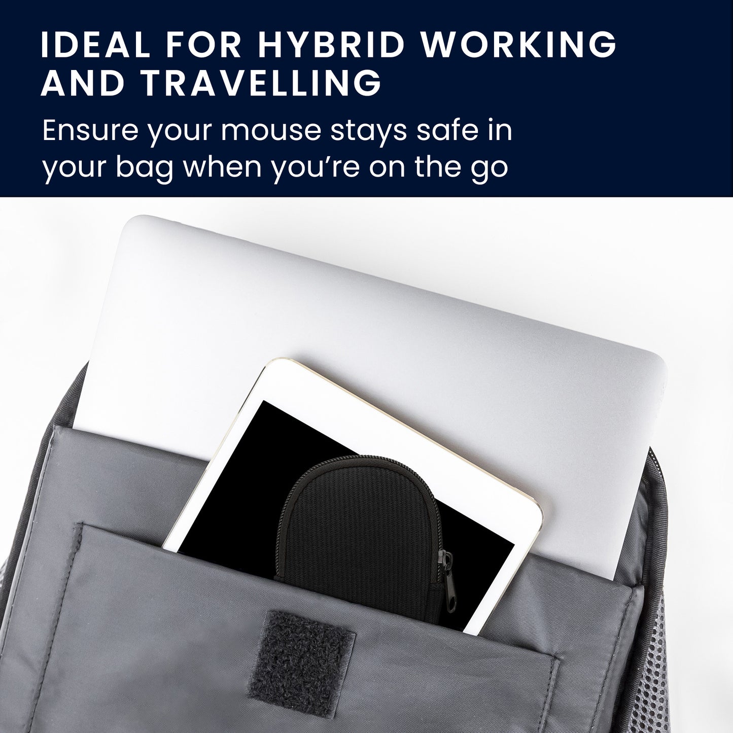 kwmobile Maus Tasche kompatibel mit Logitech M220 SILENT / M235 / M185 Hülle - Case für Bluetooth Maus aus robustem Neopren Stoff
