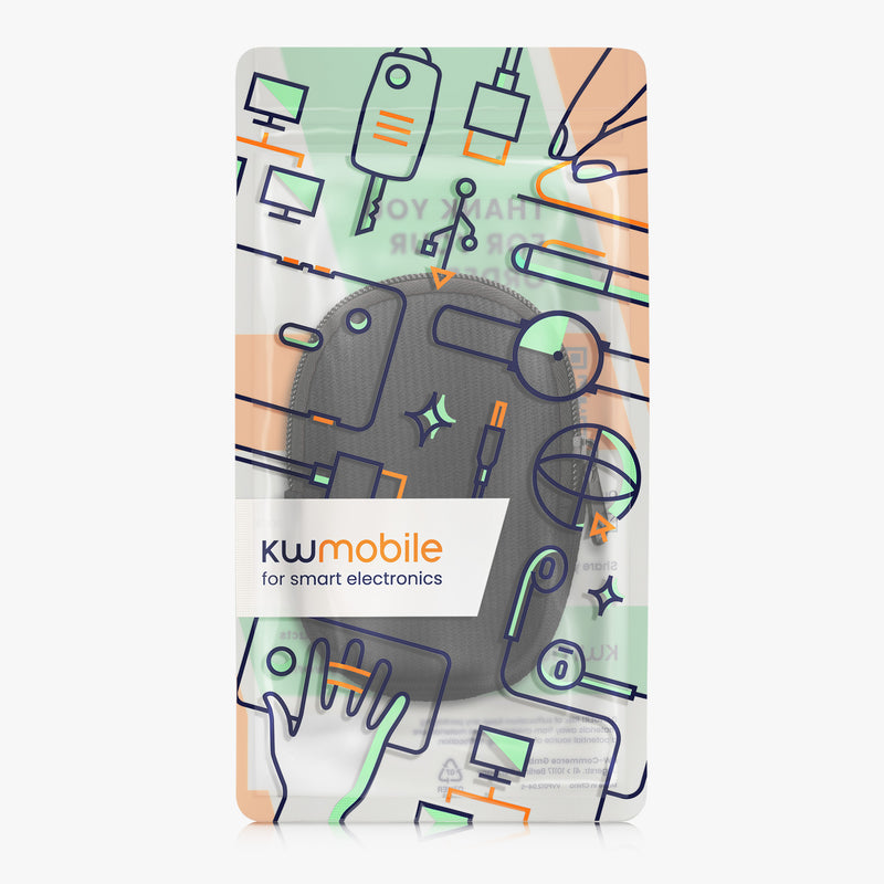 kwmobile Maus Tasche kompatibel mit Logitech M720 TRIATHLON / M705 MARATHON Hülle - Case für Bluetooth Maus aus robustem und Neopren Stoff