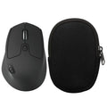 kwmobile Maus Tasche kompatibel mit Logitech M720 TRIATHLON / M705 MARATHON Hülle - Case für Bluetooth Maus aus robustem Cord und Neopren Stoff - Schwarz Schwarz  