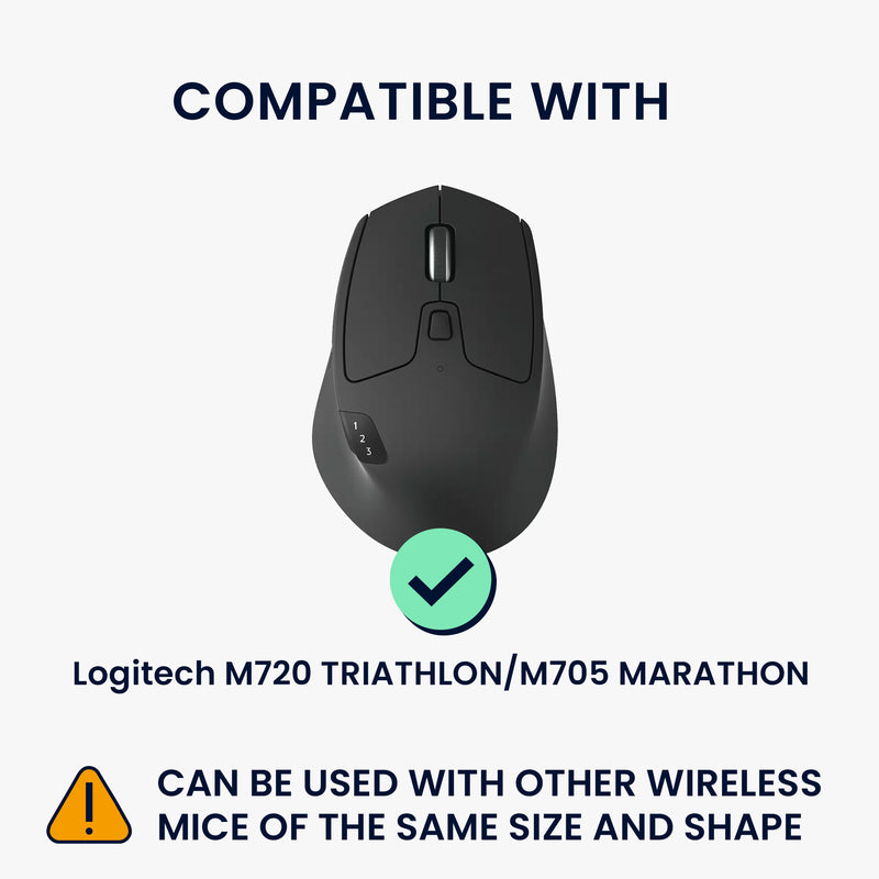 kwmobile Maus Tasche kompatibel mit Logitech M720 TRIATHLON / M705 MARATHON Hülle - Case für Bluetooth Maus aus robustem und Neopren Stoff