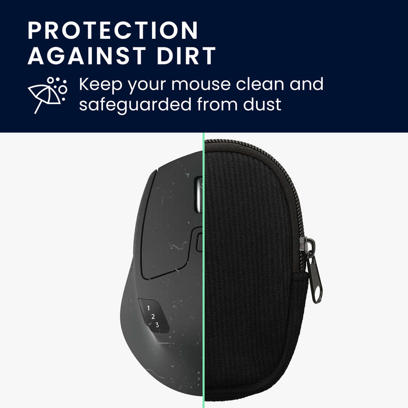 kwmobile Maus Tasche kompatibel mit Logitech M720 TRIATHLON / M705 MARATHON Hülle - Case für Bluetooth Maus aus robustem und Neopren Stoff