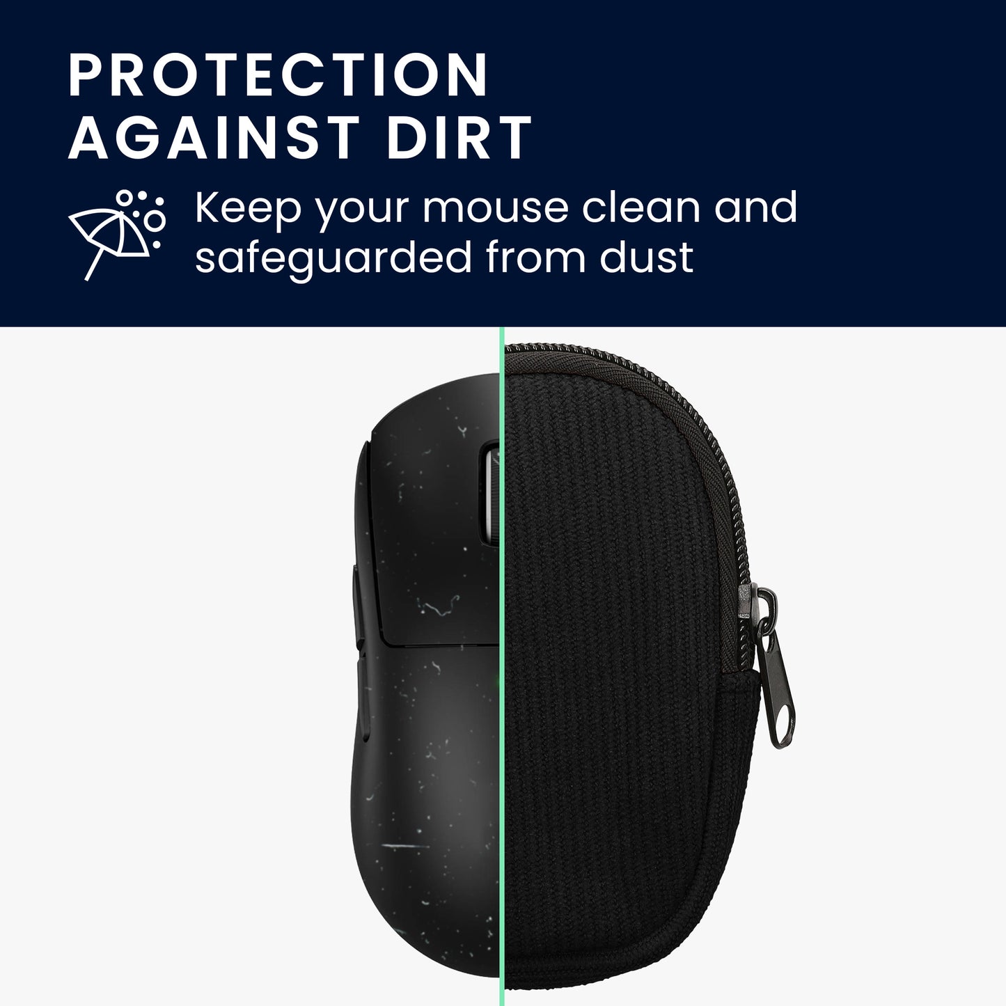 kwmobile Maus Tasche kompatibel mit Logitech G PRO X Superlight 2 Hülle - Case für Bluetooth Maus aus robustem Neopren Stoff