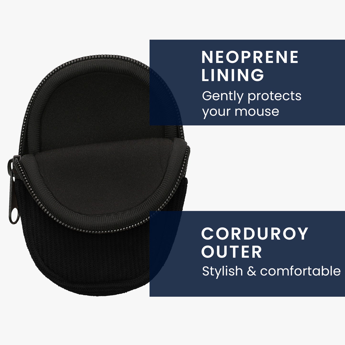 kwmobile Maus Tasche kompatibel mit Logitech G PRO X Superlight 2 Hülle - Case für Bluetooth Maus aus robustem Neopren Stoff