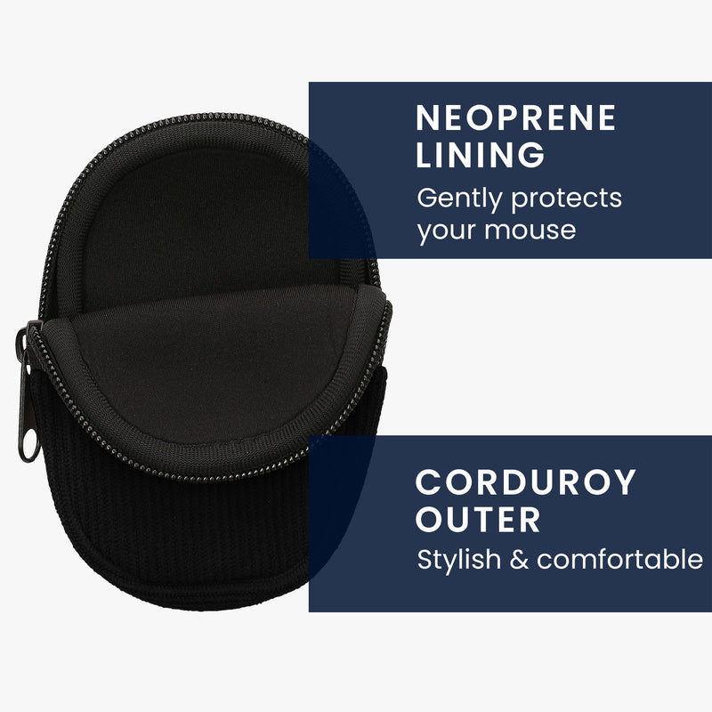 kwmobile Maus Tasche kompatibel mit Logitech G PRO X Superlight 2 Hülle - Case für Bluetooth Maus aus robustem Neopren Stoff