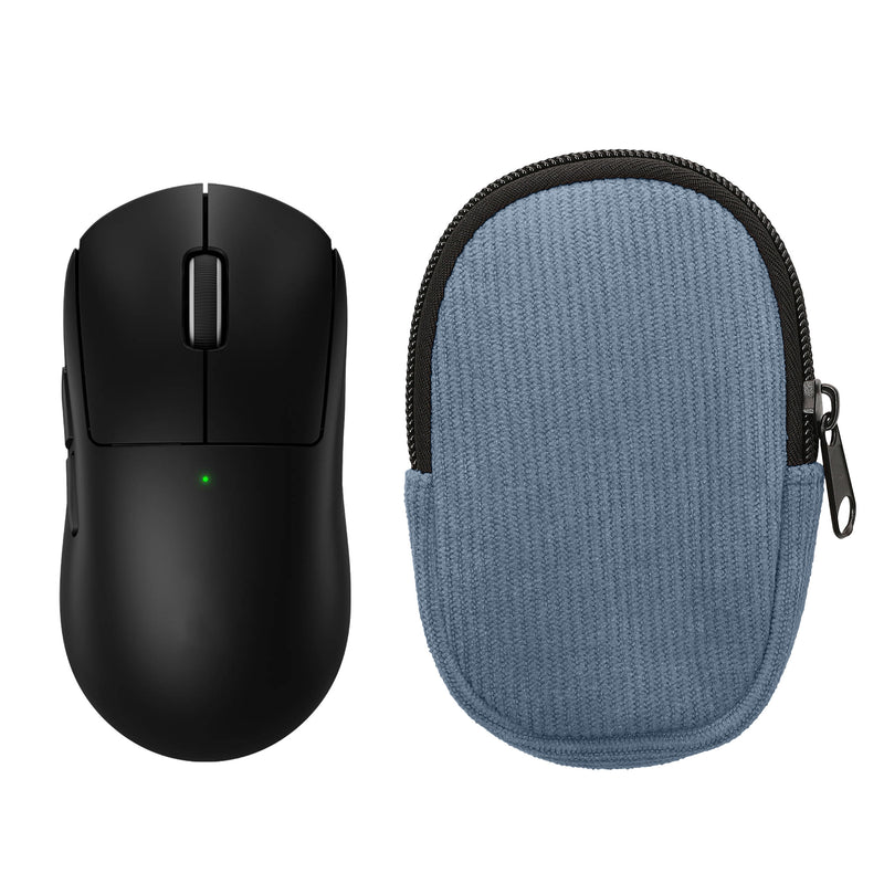 kwmobile Maus Tasche kompatibel mit Logitech G PRO X Superlight 2 Hülle - Case für Bluetooth Maus aus robustem Cord und Neopren Stoff - Vintage Blue Vintage Blue  
