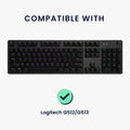 kwmobile Tastaturabdeckung Tastatur Hülle für Logitech G512/G513 Carbon Tactile/Linear/GX Blue Staubschutz Keyboard Cover Tastaturschutz Schutzhülle