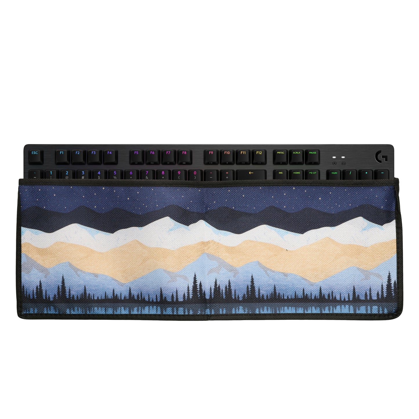 kwmobile Tastaturabdeckung Tastatur Hülle für Logitech G512/G513 Carbon Tactile/Linear/GX Blue - Abdeckung 48,4 x 15,4 cm Staubschutz - Keyboard Cover - Tastaturschutz Schutzhülle Weiß  [dsg02]