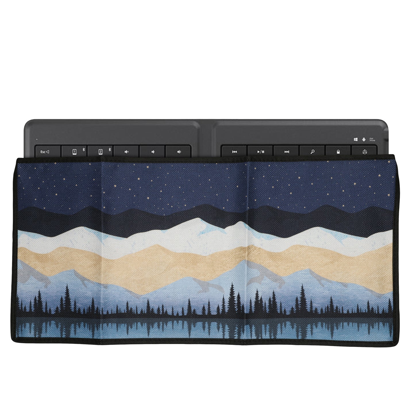 kwmobile Tastaturabdeckung Tastatur Hülle für Universal Keyboard (L) - Abdeckung 52 x 24,5 cm Staubschutz - Keyboard Cover - Tastaturschutz Schutzhülle Weiß  [dsg02]