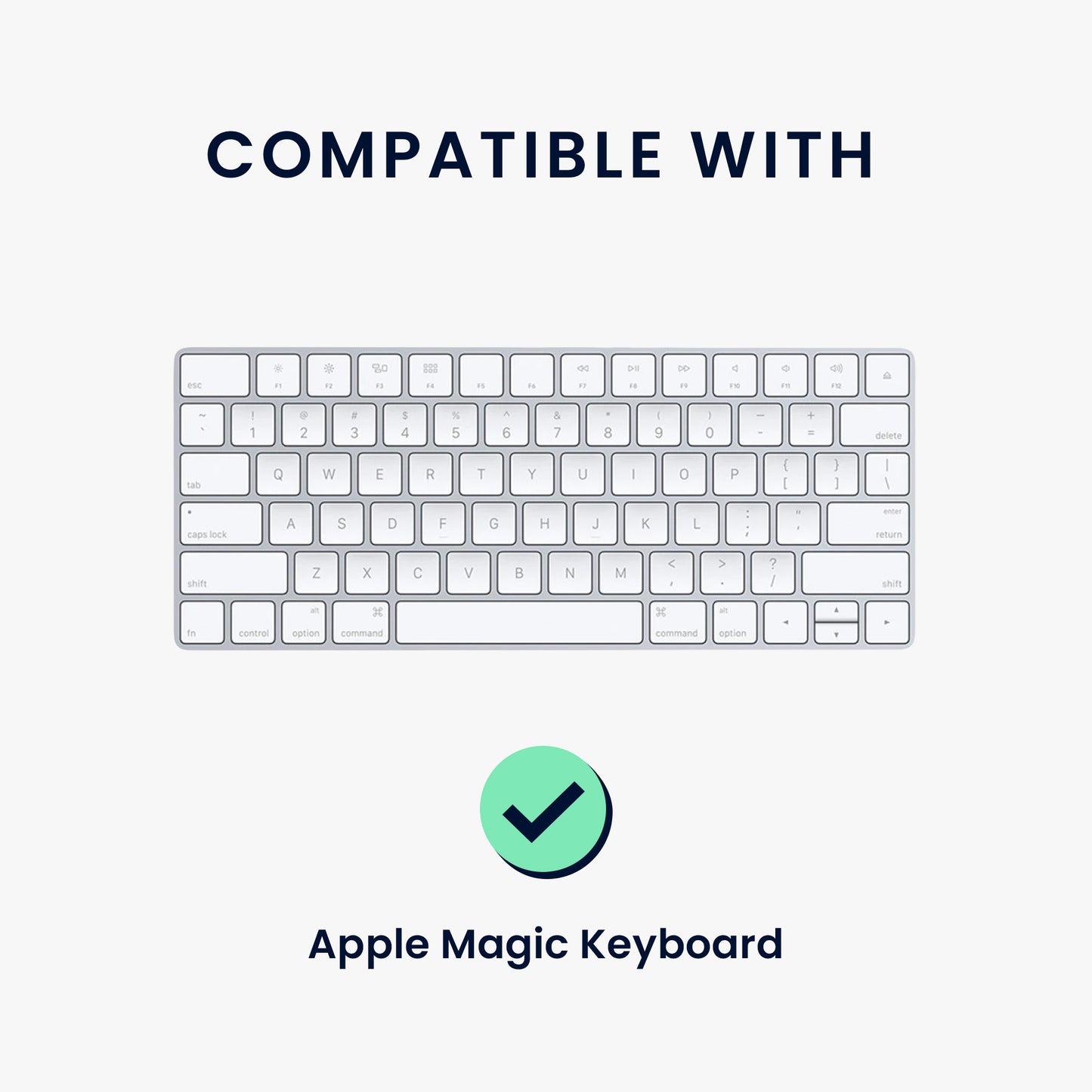 kwmobile Tastaturabdeckung Tastatur Hülle für Apple Magic Keyboard Staubschutz Keyboard Cover Tastaturschutz Schutzhülle