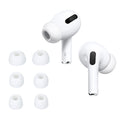 kwmobile 6x Polster kompatibel mit Apple Airpods Pro 3 - 3 Größen - Silikon Ohrstöpsel In-Ear Kopfhörer Weiß  