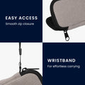 kwmobile In-Ear Kopfhörer Tasche kompatibel mit in-ear Headphones Hülle - Cord Cover Case - 6 x 9 cm Innenmaße - Etui
