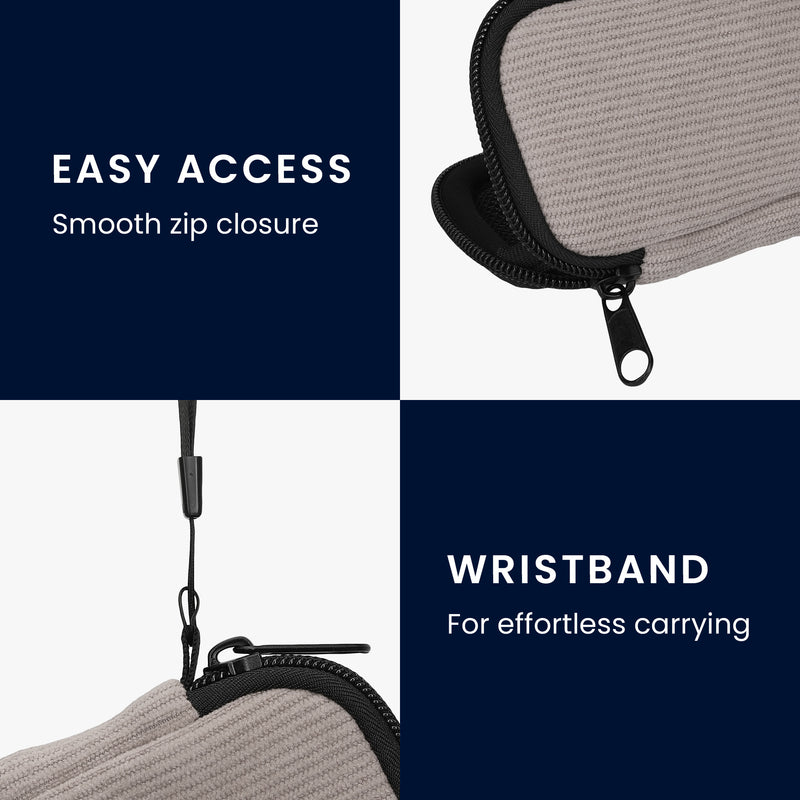 kwmobile In-Ear Kopfhörer Tasche kompatibel mit in-ear Headphones Hülle - Cord Cover Case - 6 x 9 cm Innenmaße - Etui
