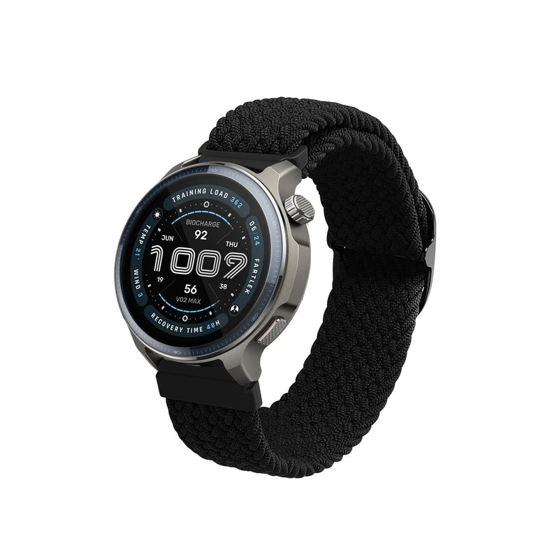 kwmobile Armband kompatibel mit Garmin 22mm Amazfit Balance 2 / Amazfit Helio Fitnesstracker Sportarmband Band Innenmaße von 14 - 22 cm