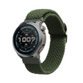 kwmobile Armband kompatibel mit Garmin 22mm Amazfit Balance 2 / Amazfit Helio - Nylon Fitnesstracker Sportarmband Band in Dunkelgrün - Innenmaße von 14 - 22 cm Dunkelgrün  