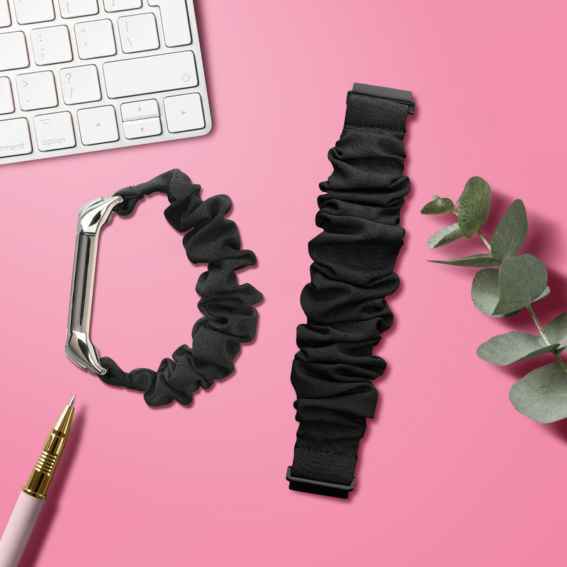kwmobile Ersatz Armband kompatibel mit Xiaomi Redmi Watch 5 Active / Watch 5 Lite Smartwatch Scrunchie Haargummi Design Innenmaße 14 - 19 cm