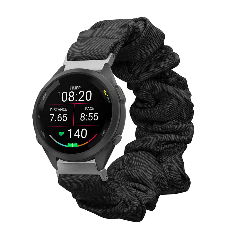 kwmobile Ersatz Armband kompatibel mit Garmin Venu 3S / Venu 2S / vivoactive 4S / Forerunner 265S 255S - Smartwatch Scrunchie Haargummi Design - Innenmaße 14 - 19 cm
