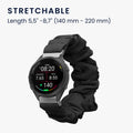 kwmobile Ersatz Armband kompatibel mit Garmin Venu 3S / Venu 2S / vivoactive 4S / Forerunner 265S 255S - Smartwatch Scrunchie Haargummi Design - Innenmaße 14 - 19 cm