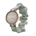 kwmobile Ersatz Armband kompatibel mit Garmin Lily Sport - Smartwatch Scrunchie Haargummi Design Pastellgrün - Innenmaße 14 - 19 cm Pastellgrün  