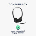 kwmobile Ohr Polster für Jabra Engage 50 II / Engage 40 WIRD Ohrpolster Ersatz Kopfhörer Ersatzteile Over Ear Headphones