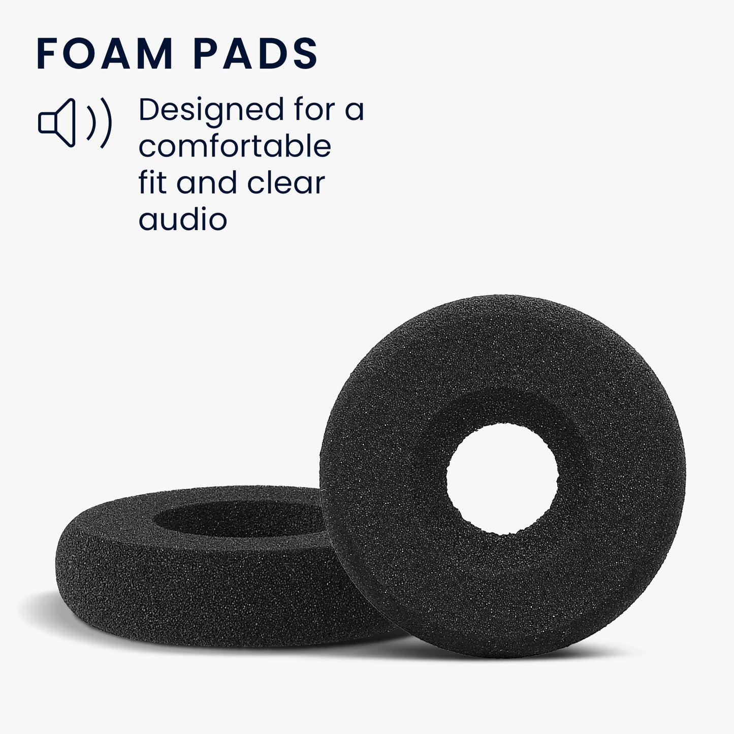 kwmobile Ohr Polster für Jabra Biz 1500 / Biz 2400 / 1100 / UC Voice 550 / 750 Ohrpolster Ersatzteile Kopfhörer Ersatzpolster für Over Ear Headphones