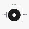 kwmobile Ohr Polster für Jabra Biz 1500 / Biz 2400 / 1100 / UC Voice 550 / 750 Ohrpolster Ersatzteile Kopfhörer Ersatzpolster für Over Ear Headphones