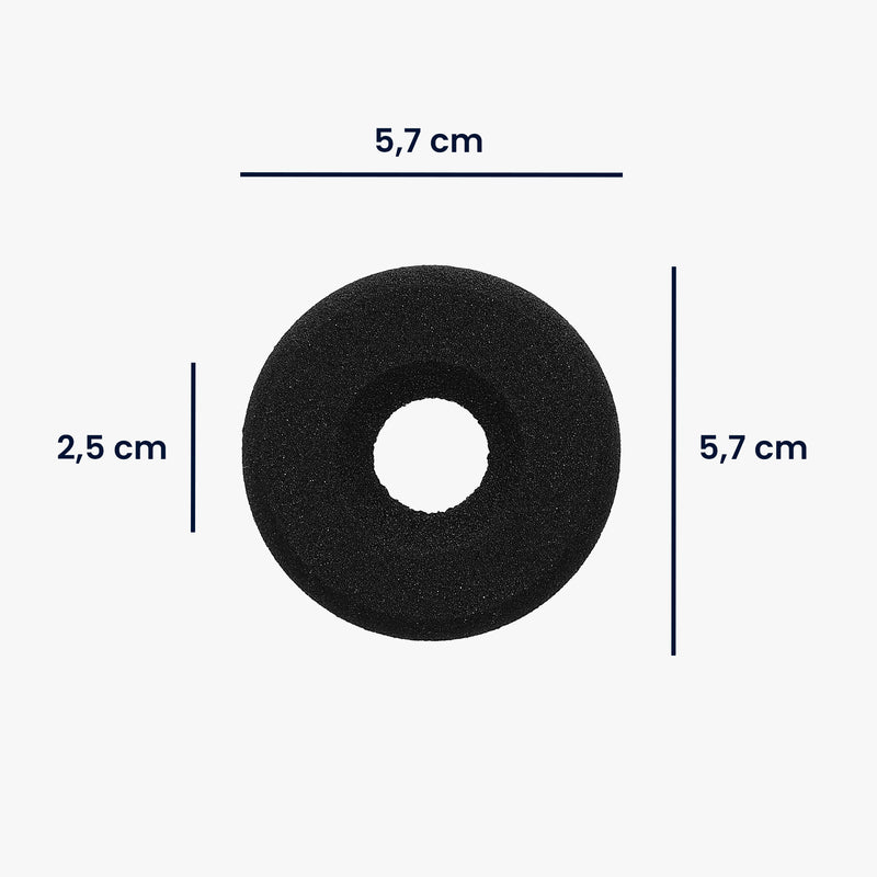 kwmobile Ohr Polster für Jabra Biz 1500 / Biz 2400 / 1100 / UC Voice 550 / 750 Ohrpolster Ersatzteile Kopfhörer Ersatzpolster für Over Ear Headphones
