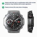 kwmobile Glas Hülle für Amazfit T-Rex3 Pro 48mm Schutzhülle Fullbody Fitnesstracker Case Set