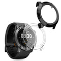 kwmobile 2x Cover kompatibel mit COROS NOMAD Hülle - Fullbody Fitnesstracker Case Set aus Glas - Transparent Schwarz Transparent  [dsg01]