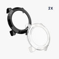 kwmobile Glas Hülle für COROS NOMAD Schutzhülle Fullbody Fitnesstracker Case Set