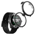 kwmobile 2x Cover kompatibel mit Suunto RACE 2 Hülle - Fullbody Fitnesstracker Case Set aus Glas - Transparent Schwarz Transparent  [dsg01]