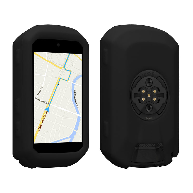 kwmobile Hülle kompatibel mit Garmin Edge 850 / 550 - Silikon GPS Fahrrad Case Schutzhülle Schwarz  