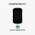 kwmobile Schutzglas kompatibel mit Garmin Edge 850 / 550 - Hartglas Schutzfolien Set für Fahrrad GPS - Displayschutz für Bike Computer