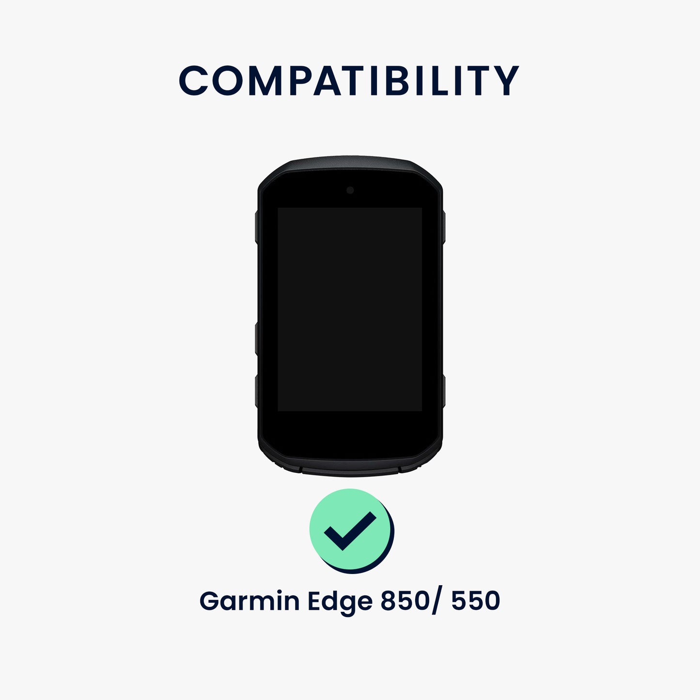kwmobile Schutzglas kompatibel mit Garmin Edge 850 / 550 - Hartglas Schutzfolien Set für Fahrrad GPS - Displayschutz für Bike Computer