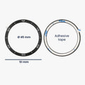kwmobile Schutzring kompatibel mit Garmin Fenix 8 51mm AMOLED Fitnesstracker