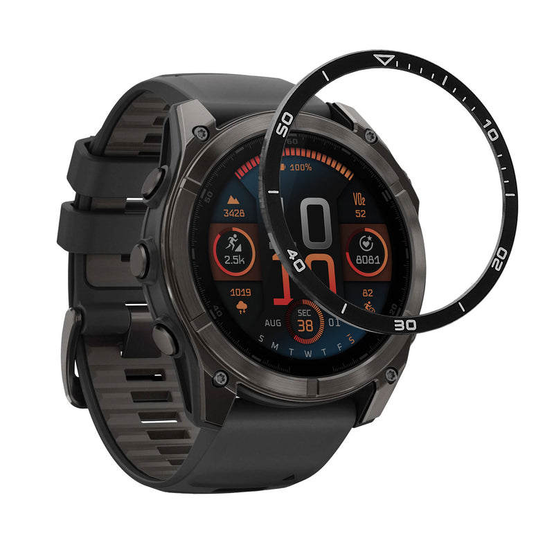 kwmobile Schutzring kompatibel mit Garmin Fenix 8 47mm AMOLED Fitnesstracker