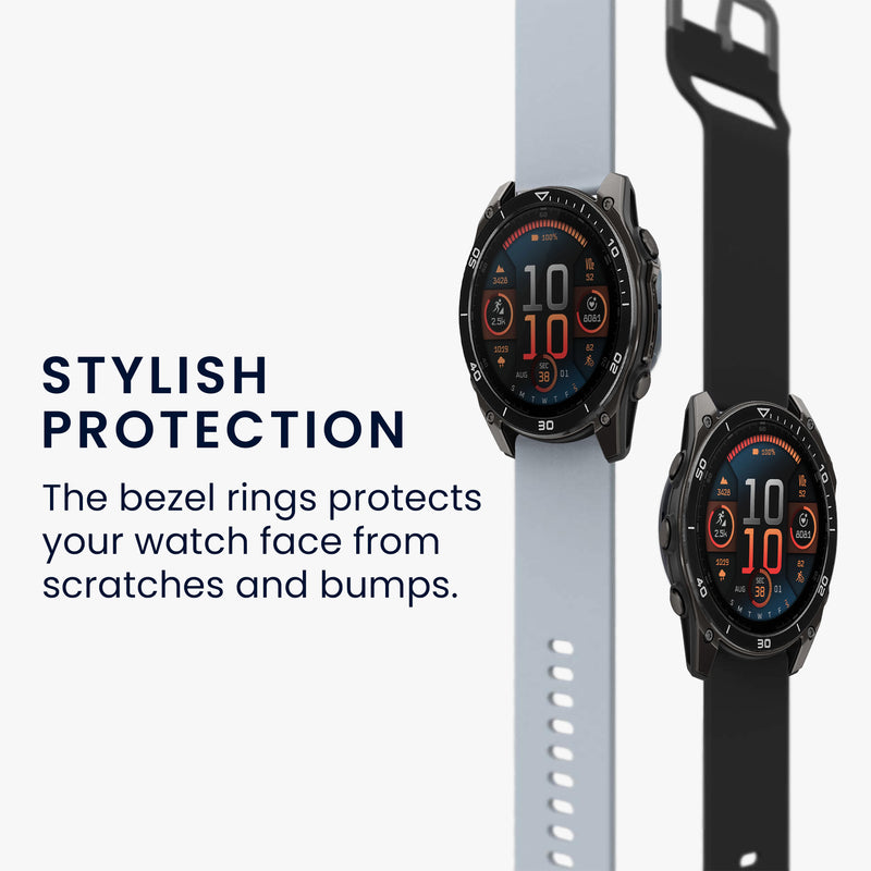 kwmobile Schutzring kompatibel mit Garmin Fenix 8 47mm AMOLED Fitnesstracker