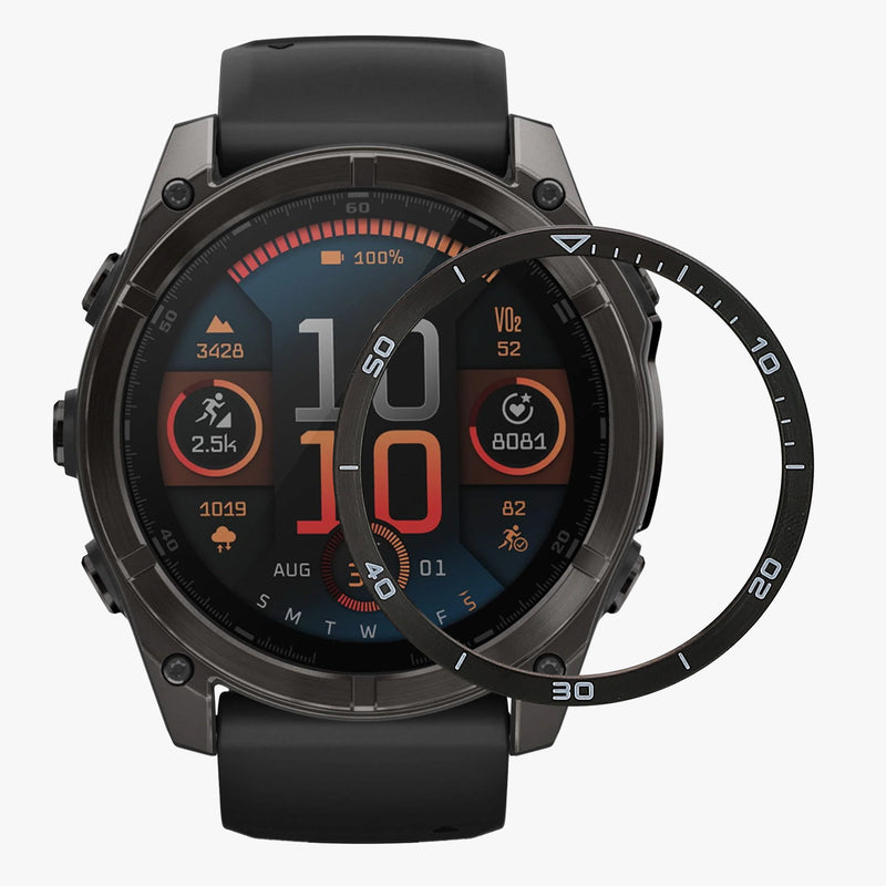 kwmobile Schutzring kompatibel mit Garmin Fenix 8 47mm AMOLED Fitnesstracker