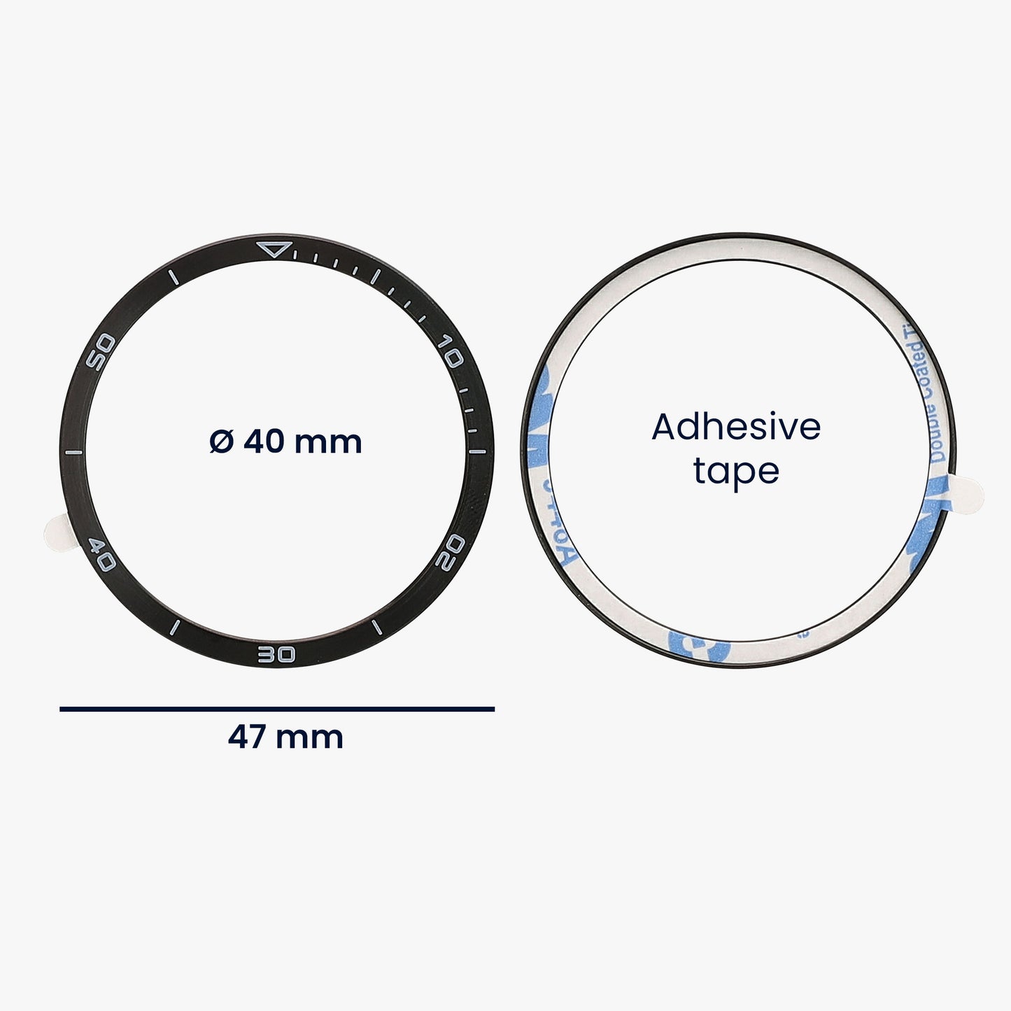 kwmobile Schutzring kompatibel mit Garmin Fenix 8 47mm AMOLED Fitnesstracker