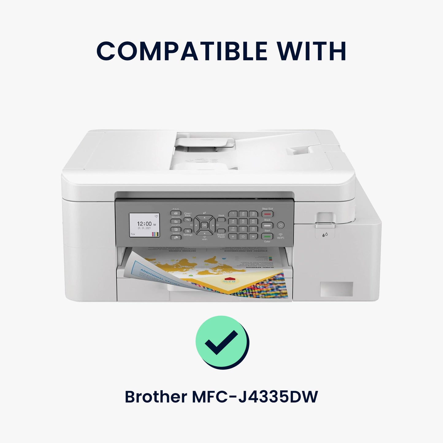 kwmobile Cover kompatibel mit Brother MFC-J4335DW Hülle Tasche für Drucker Staubschutzhülle Schutzhaube Schutzhülle