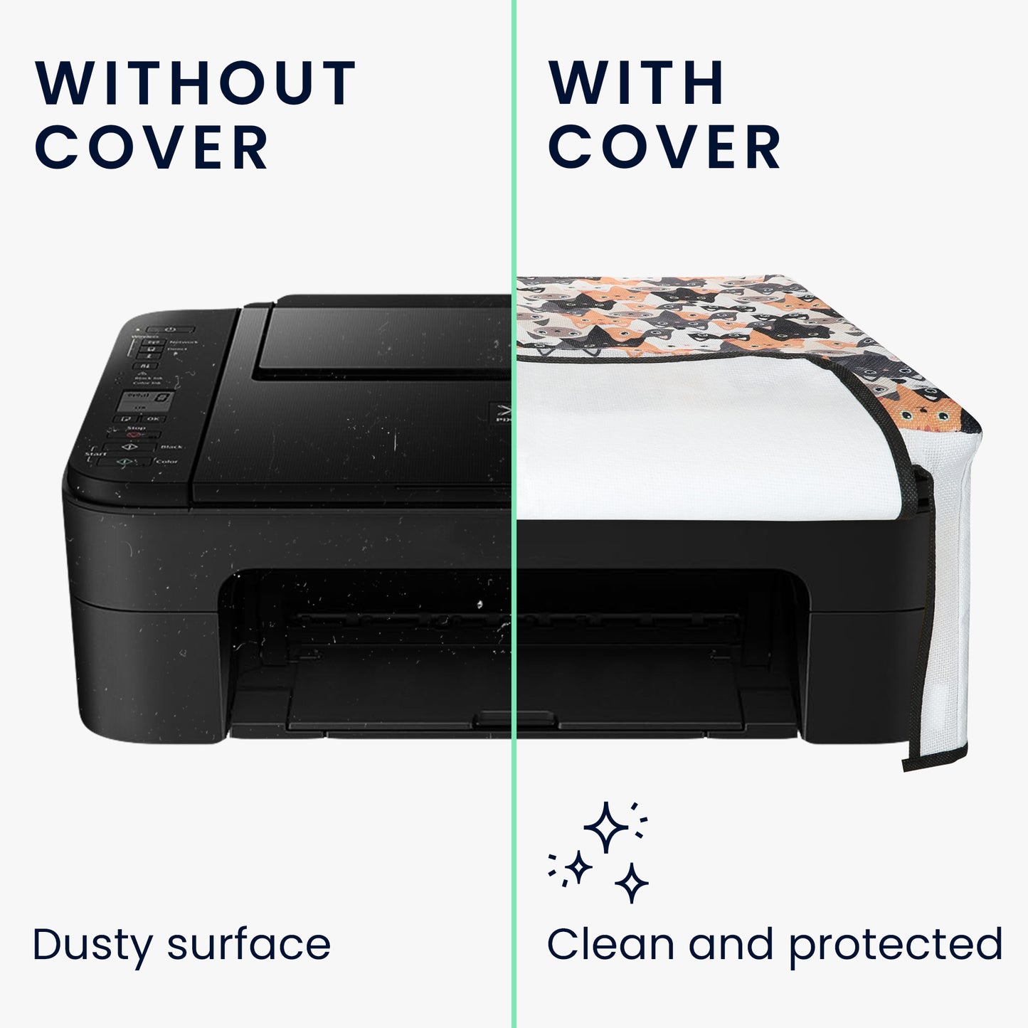 kwmobile Cover kompatibel mit Canon Pixma TS3151 / 3150 Hülle Tasche für Drucker Staubschutzhülle Schutzhaube Schutzhülle