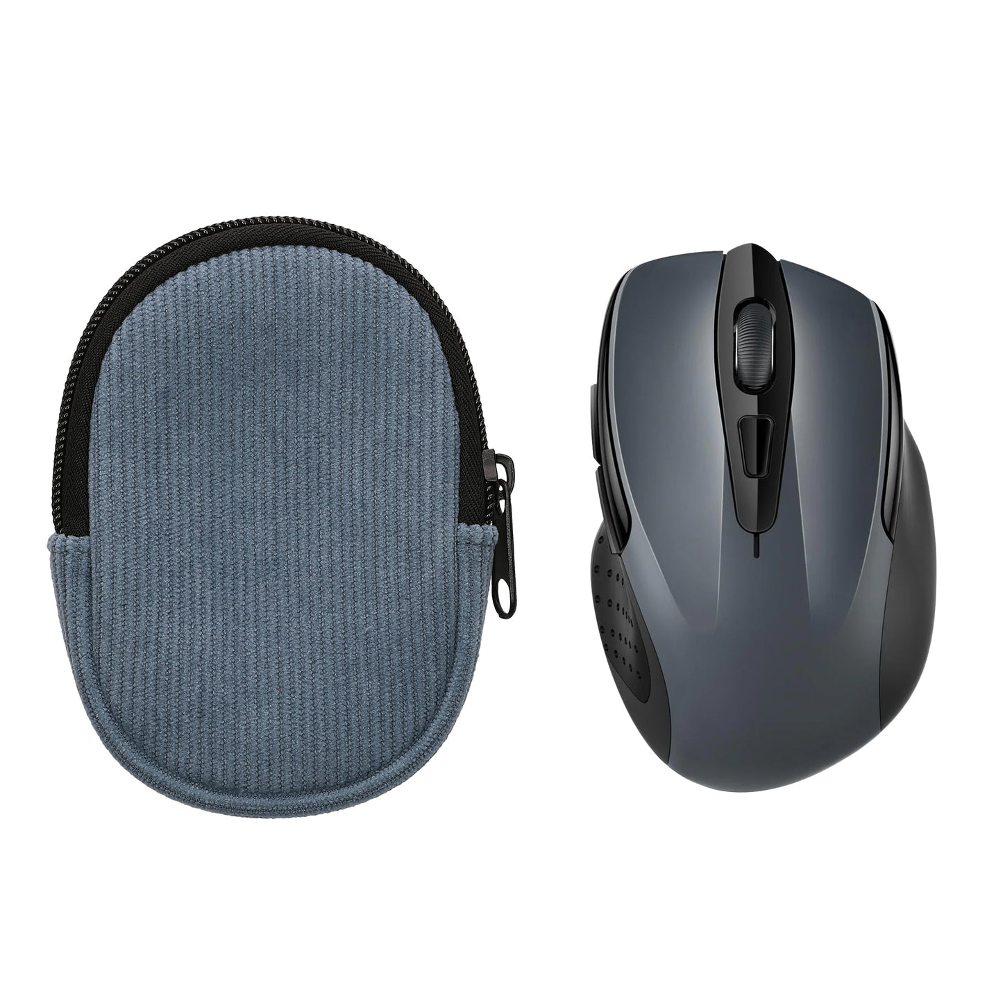 kwmobile Maus Tasche kompatibel mit TECKNET Pro 2.4G 2600 Hülle - Case für Bluetooth Maus aus robustem Stoff