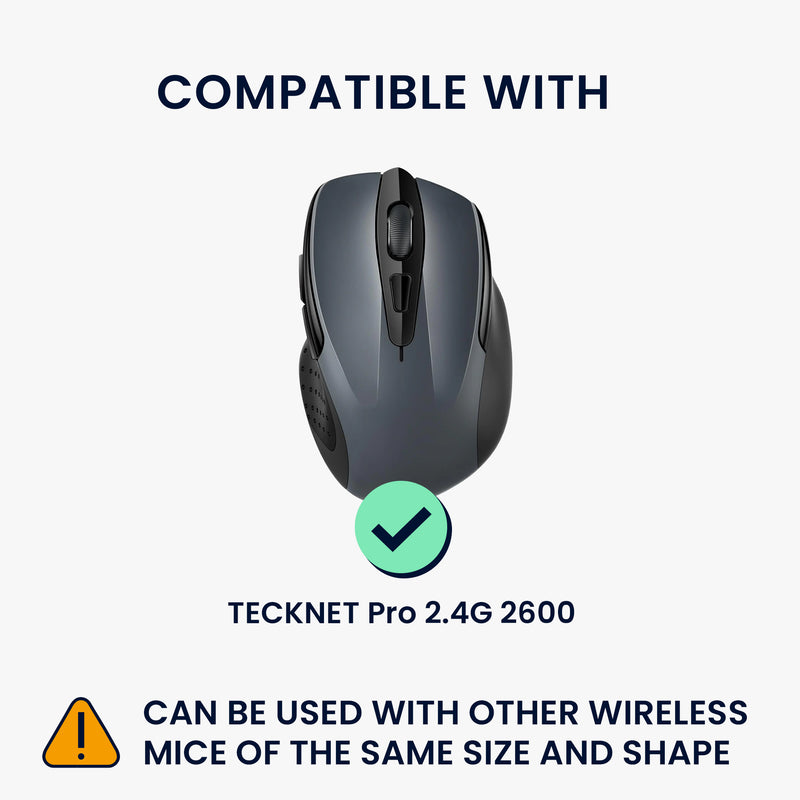 kwmobile Maus Tasche kompatibel mit TECKNET Pro 2.4G 2600 Hülle - Case für Bluetooth Maus aus robustem Stoff